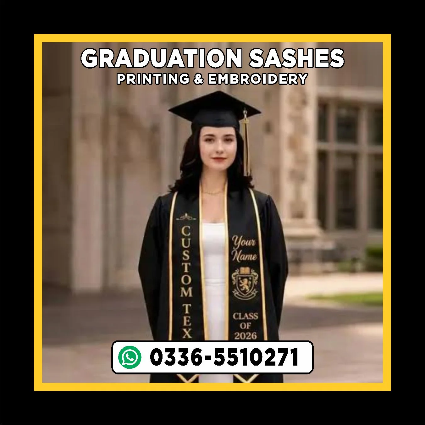 Buy-Graduation-Sash-Online-at-Best-Price-in-Islamabad-Rawalpindi-Sash-Maker School Sashes - Image 1
